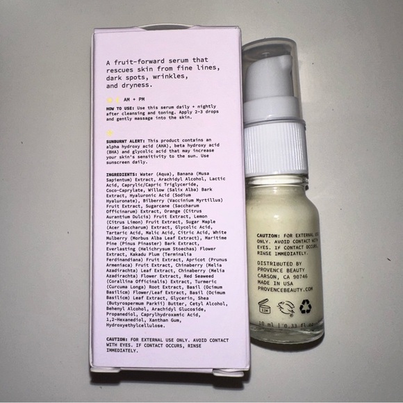 Provence beauty banana bliss serum NIB - Picture 3 of 3